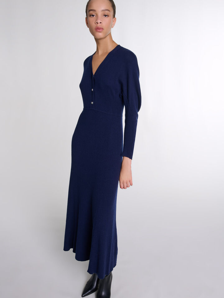 Robe longue en maille