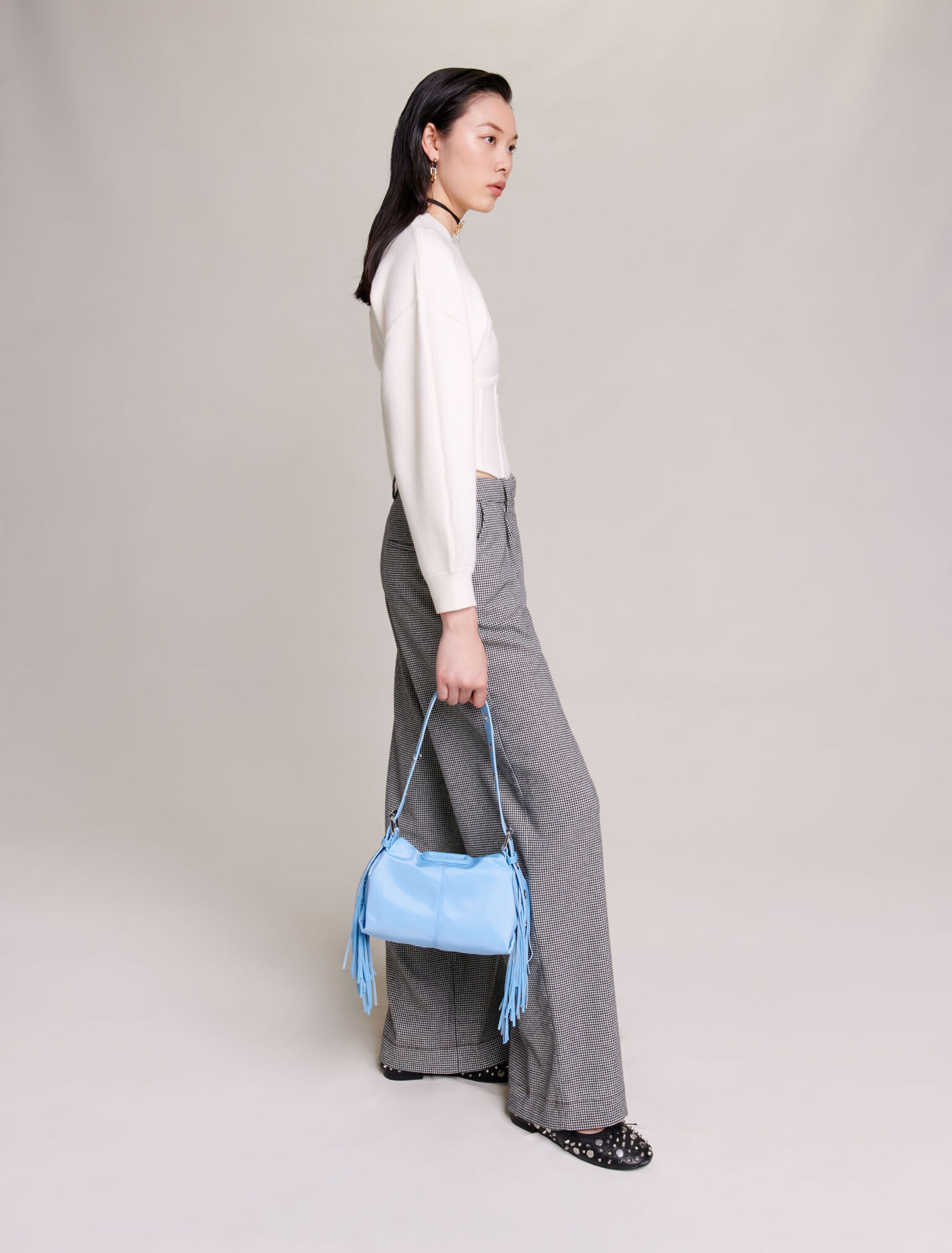 Pantalon de tailleur large