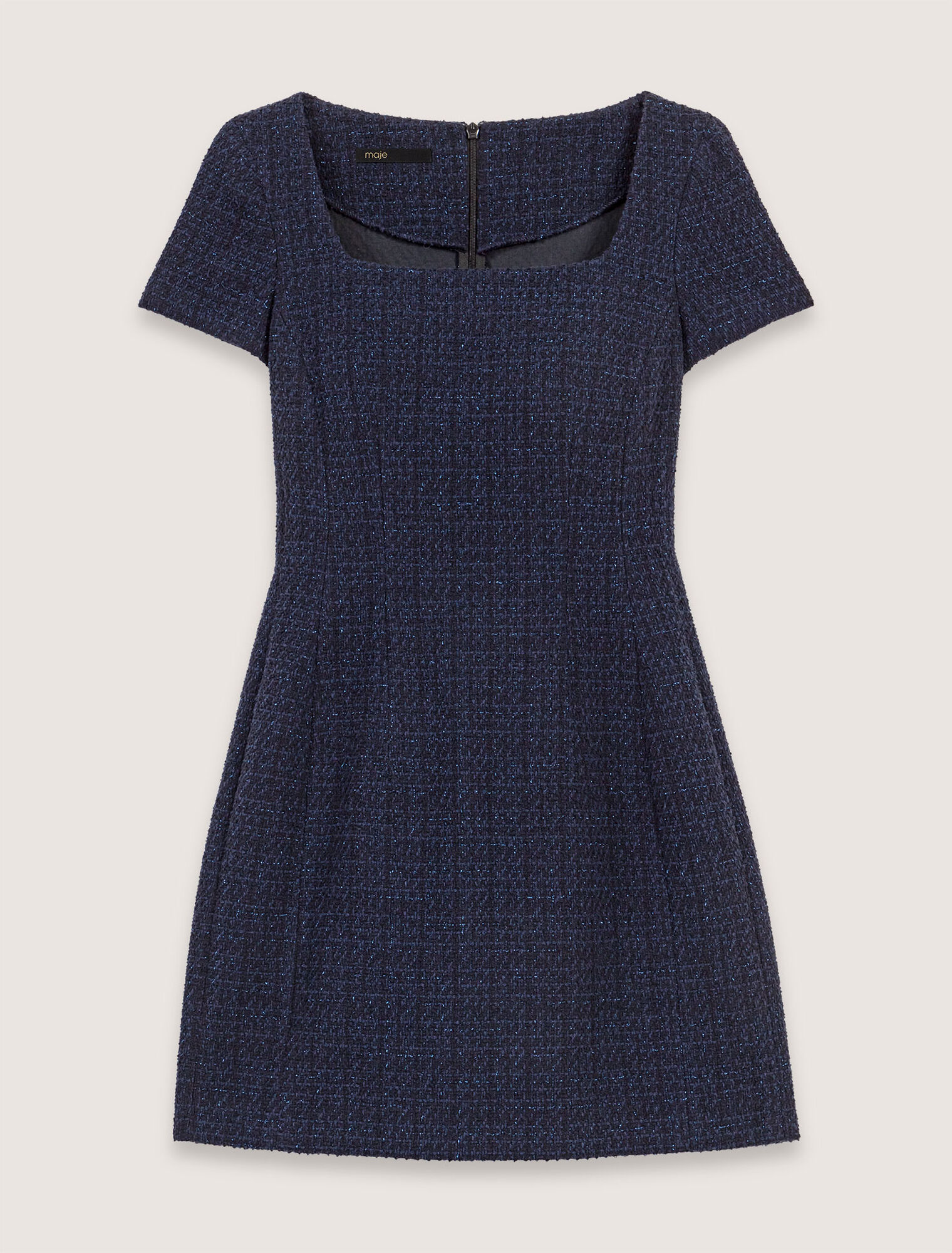 Robe courte en tweed
