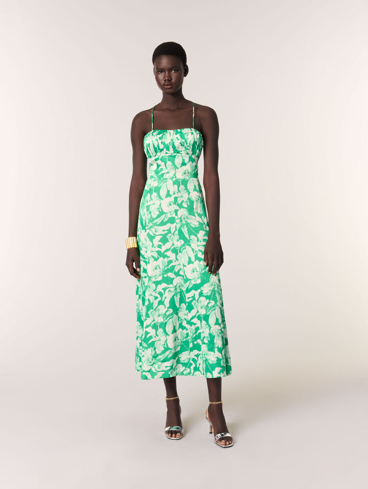 Floral patterned maxi dress