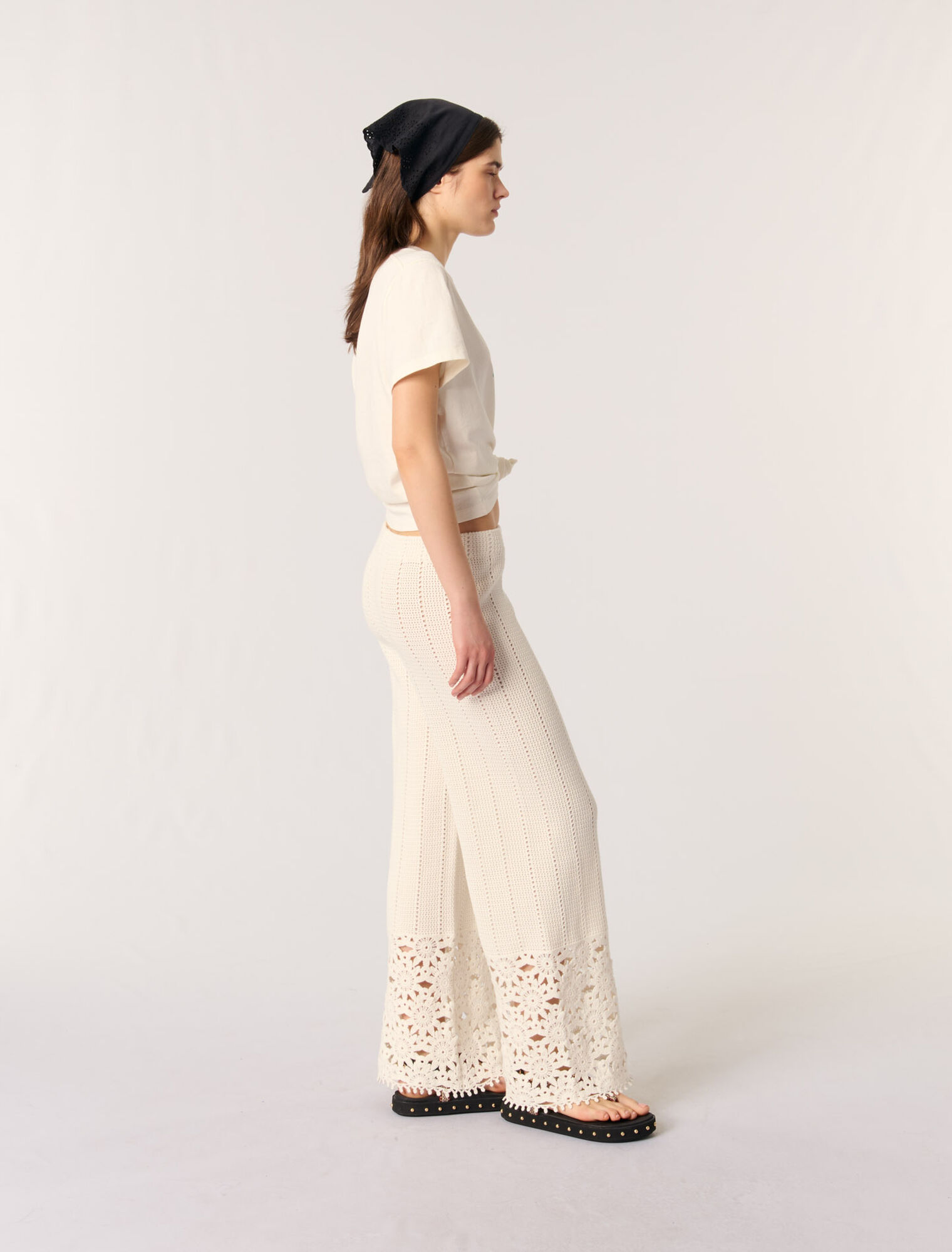 Pantalon en crochet
