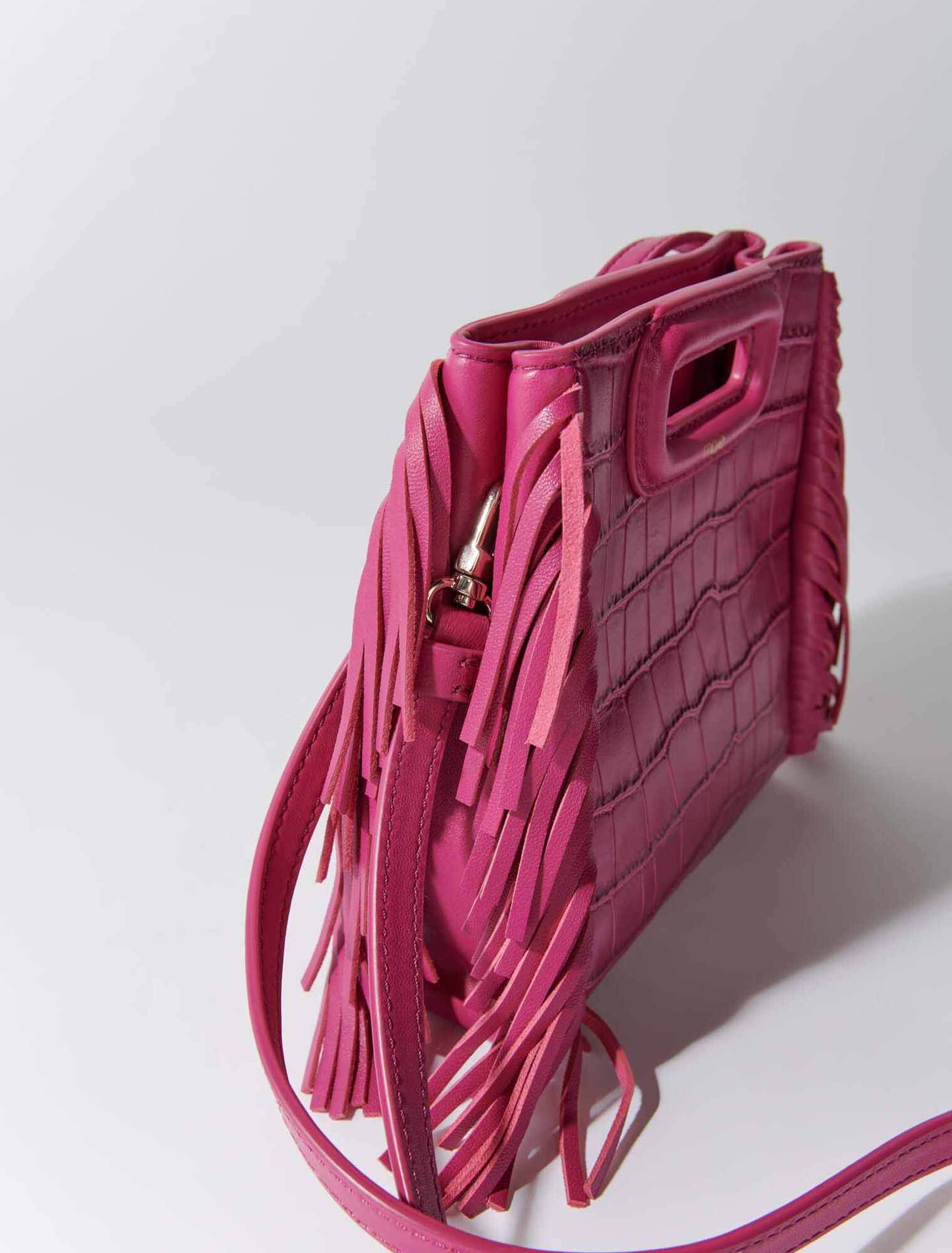 Sac M Mini en cuir croco