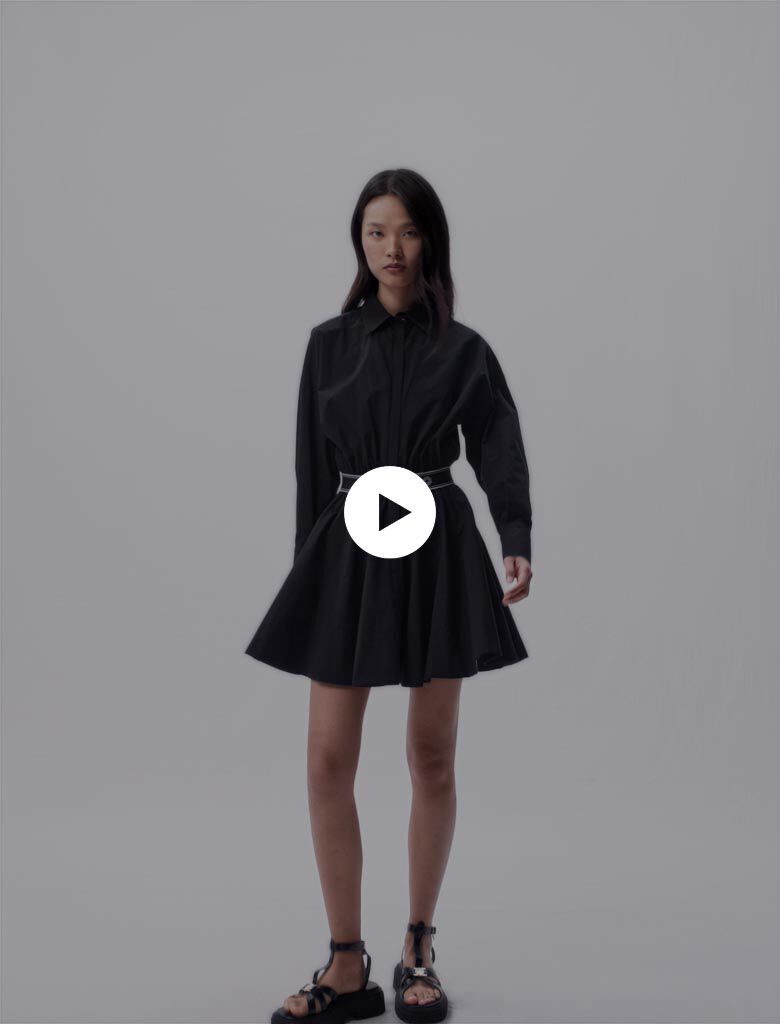 SIDE MARBELT LADY LIKE DRESS ブラック S The Lady Like Midi Dress Black