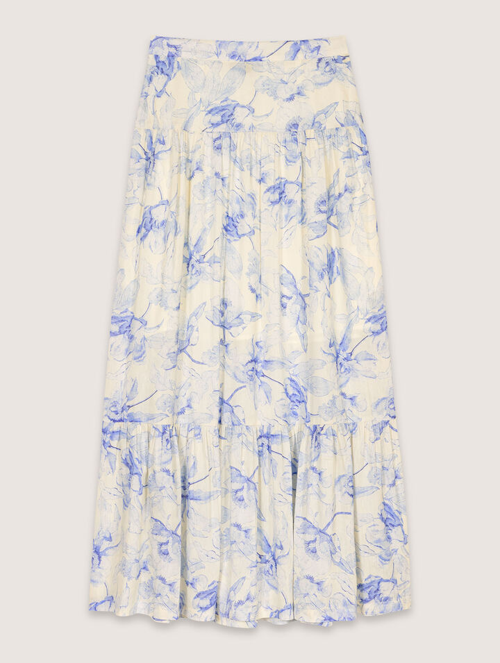 Jupe longue imprimée floral