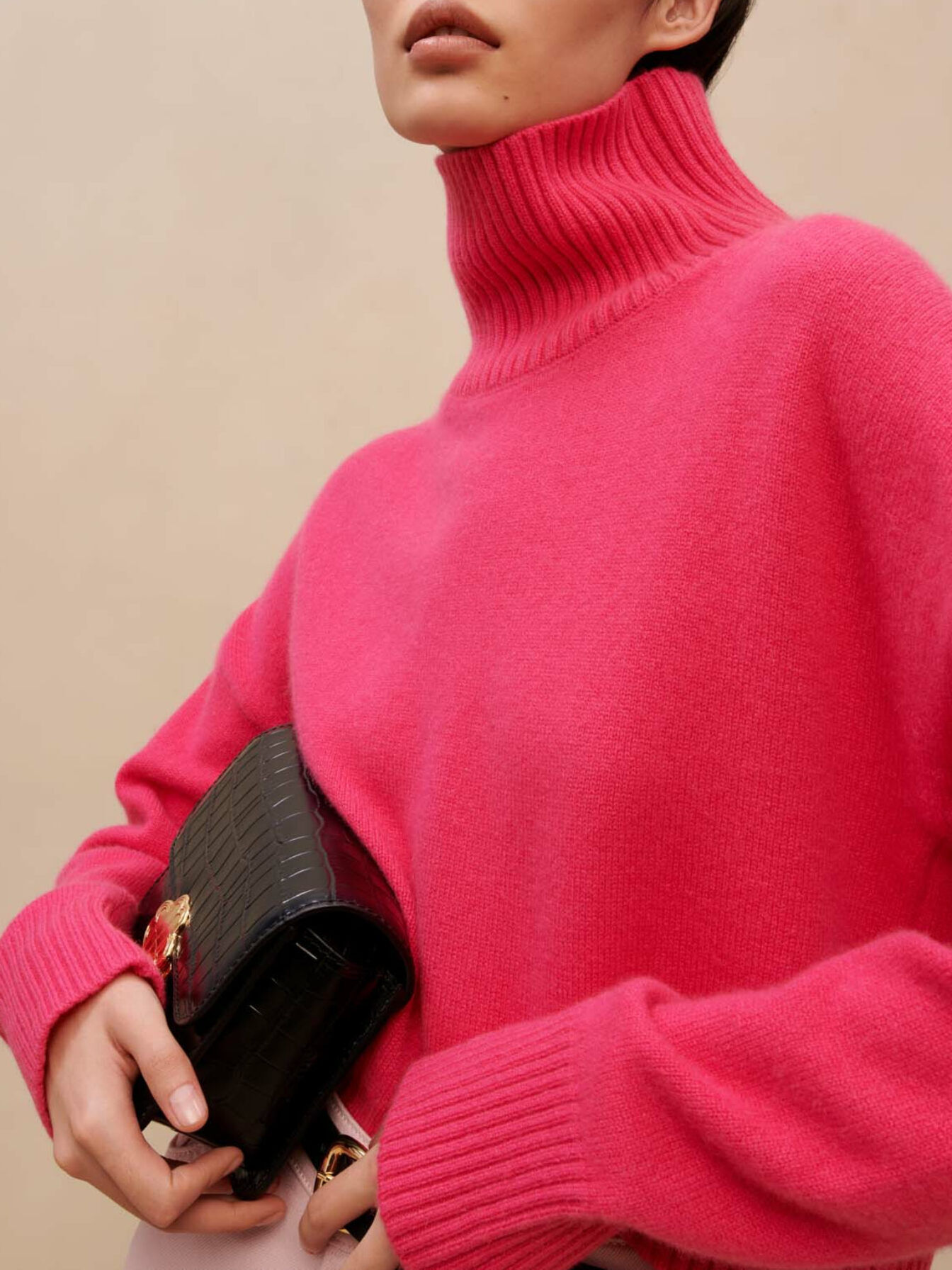Pink cashmere sweater