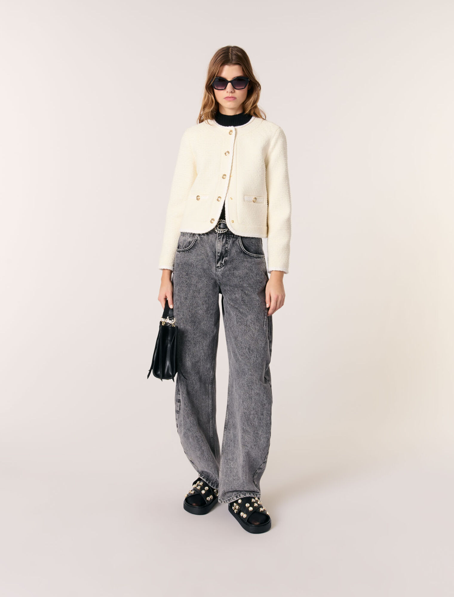 Veste courte en tweed