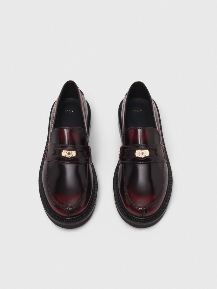 Mocassins en cuir brossé