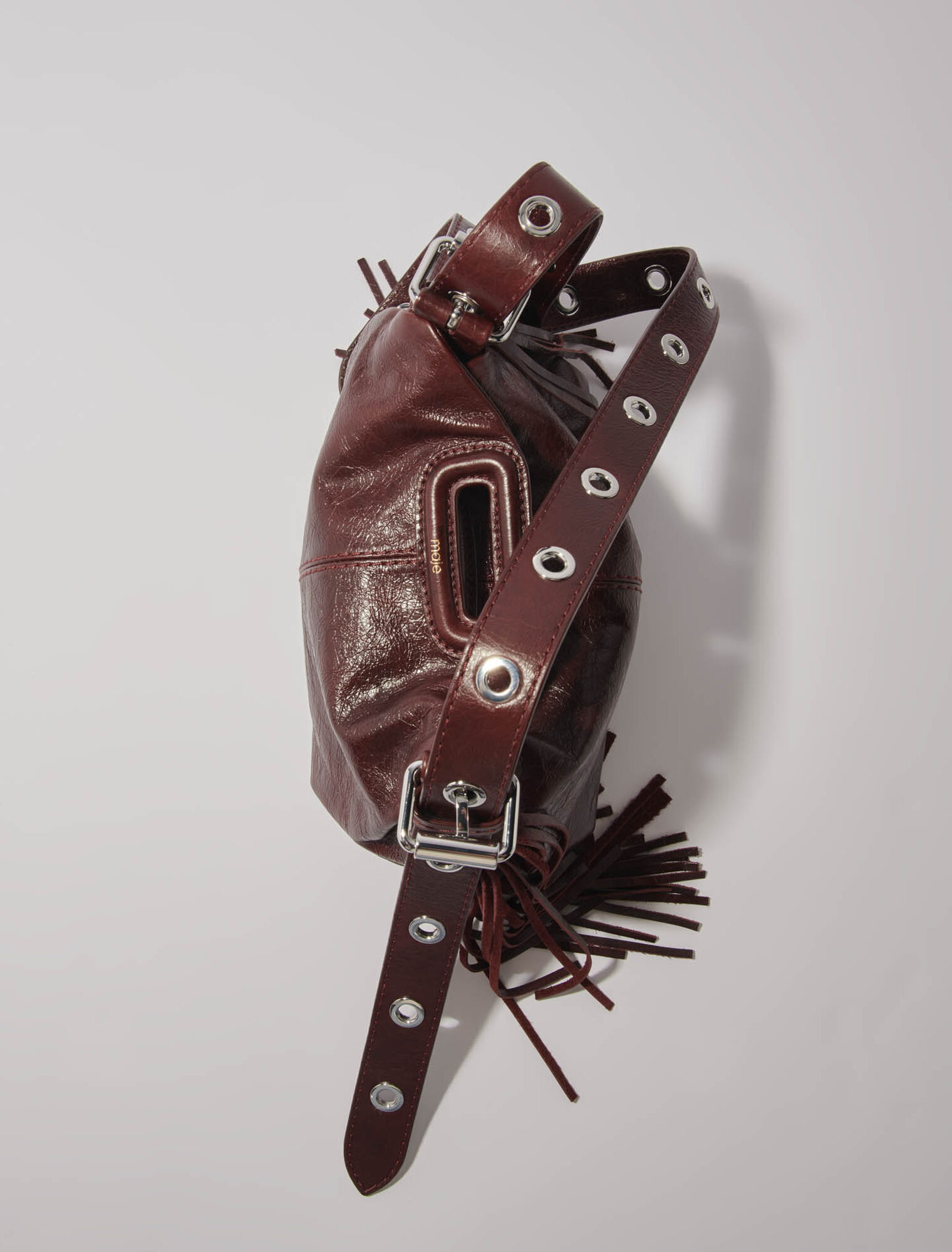 Sac Miss M mini en cuir craquel&eacute;