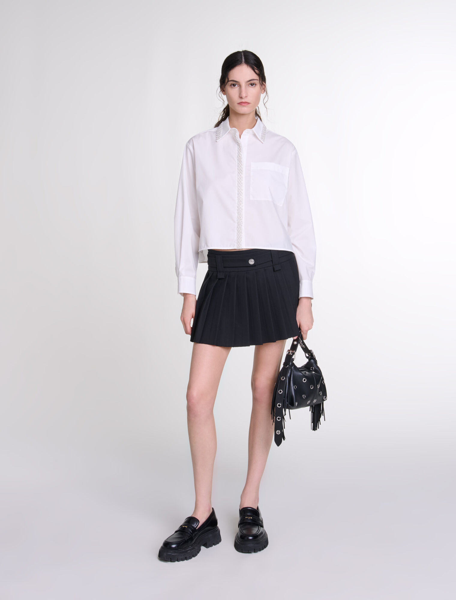 Sac Miss M Mini en cuir et œillets