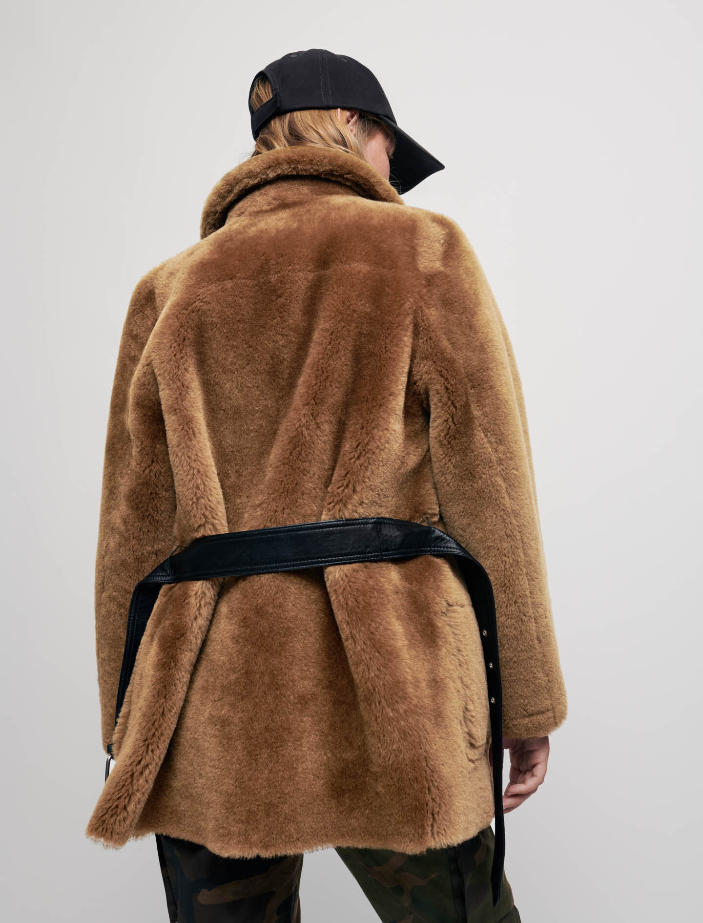 Topman faux fur coat on sale