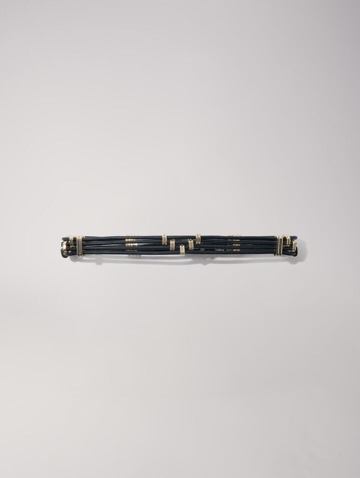 Ceinture mix métal et cuir