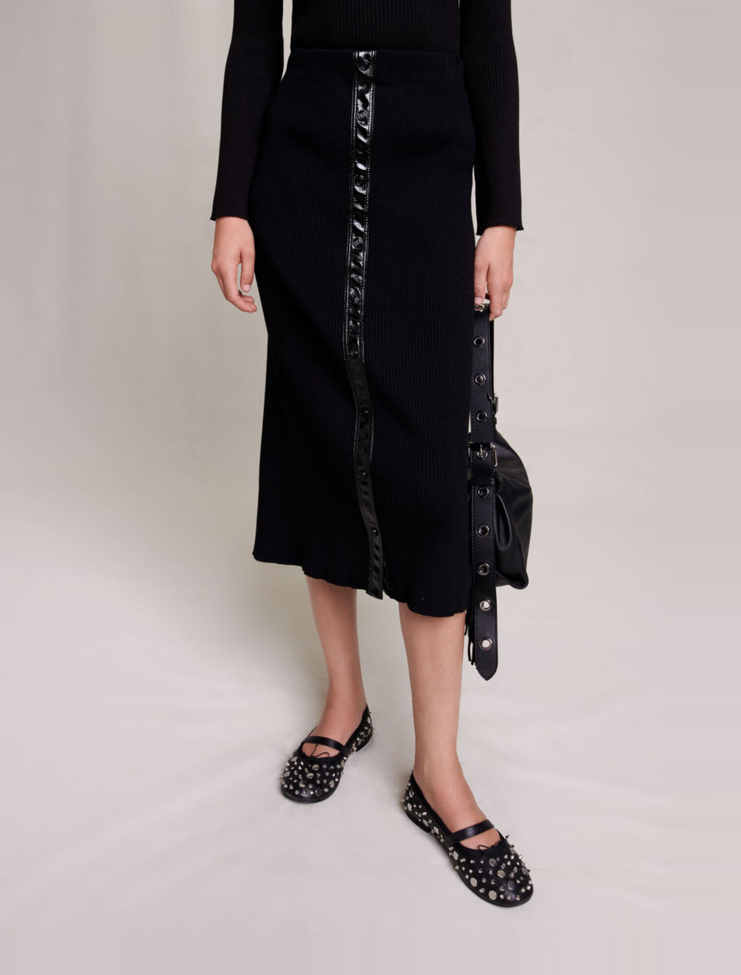Knit maxi skirt