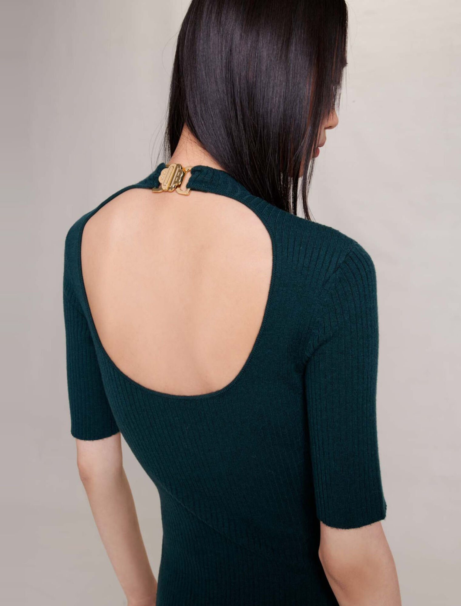 Robe longue en maille
