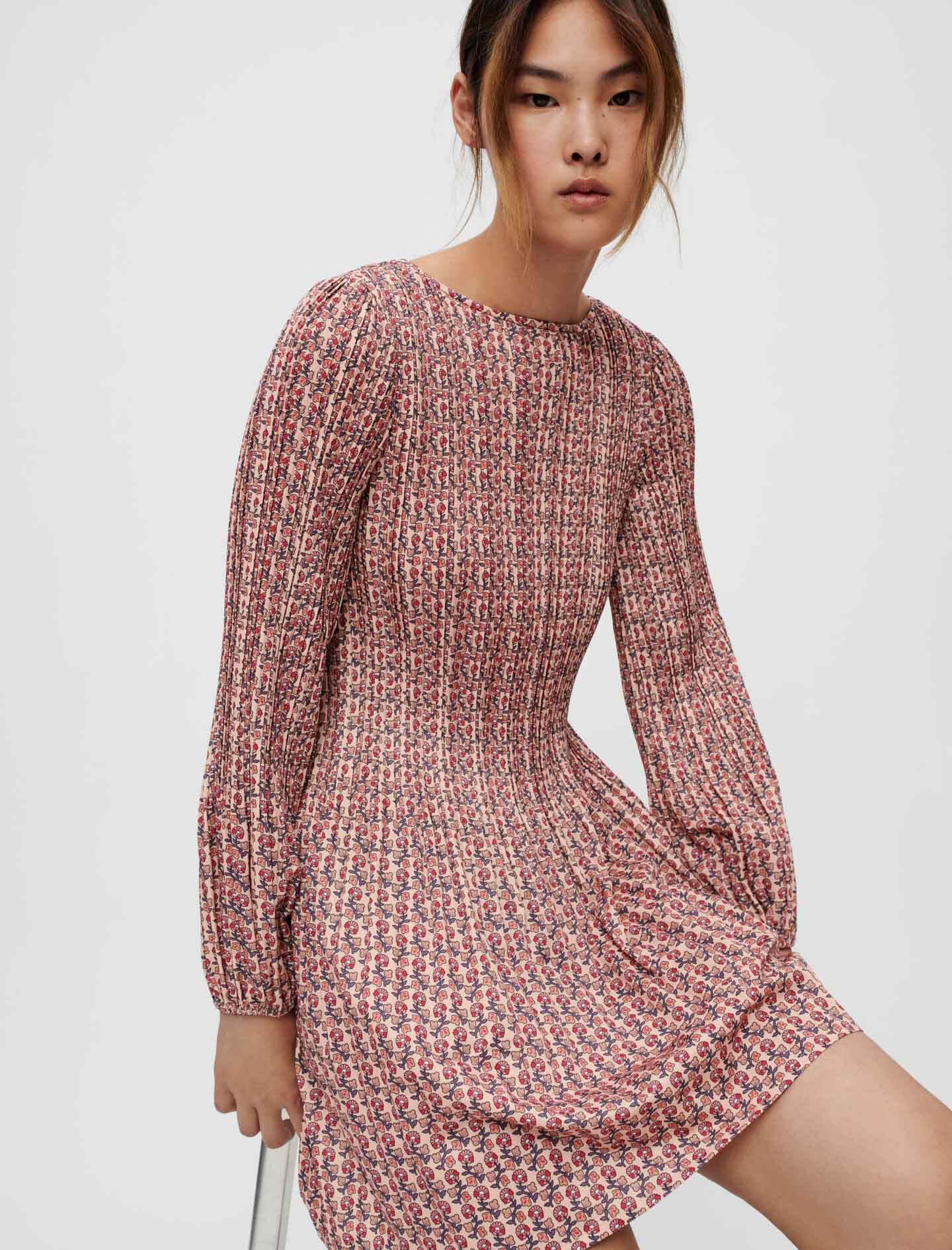 Robe plissée maje top
