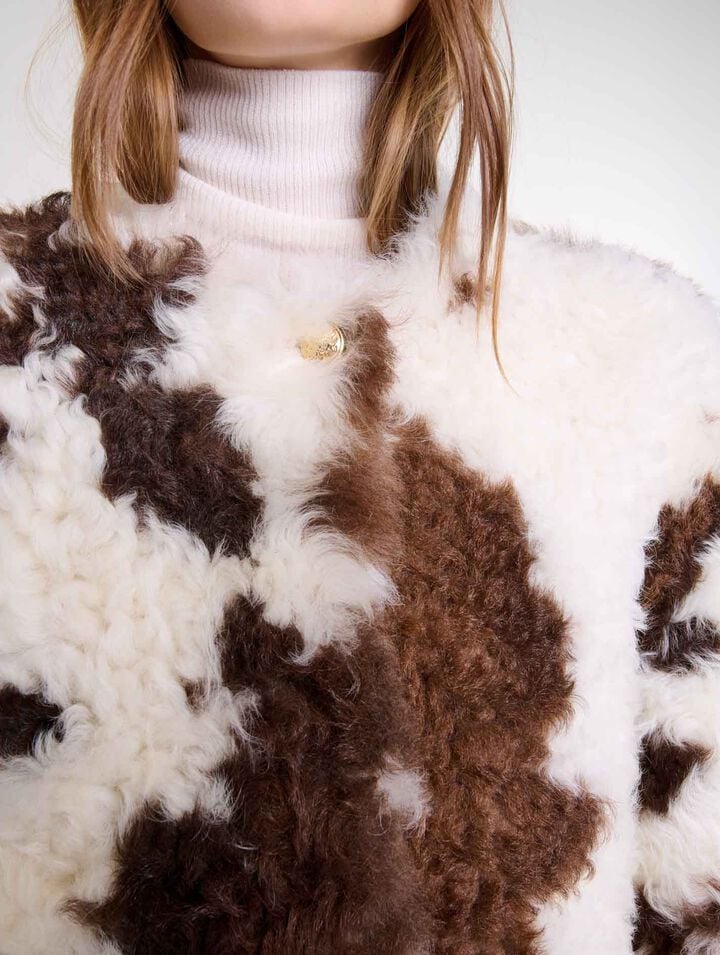 Peau lainée réversible