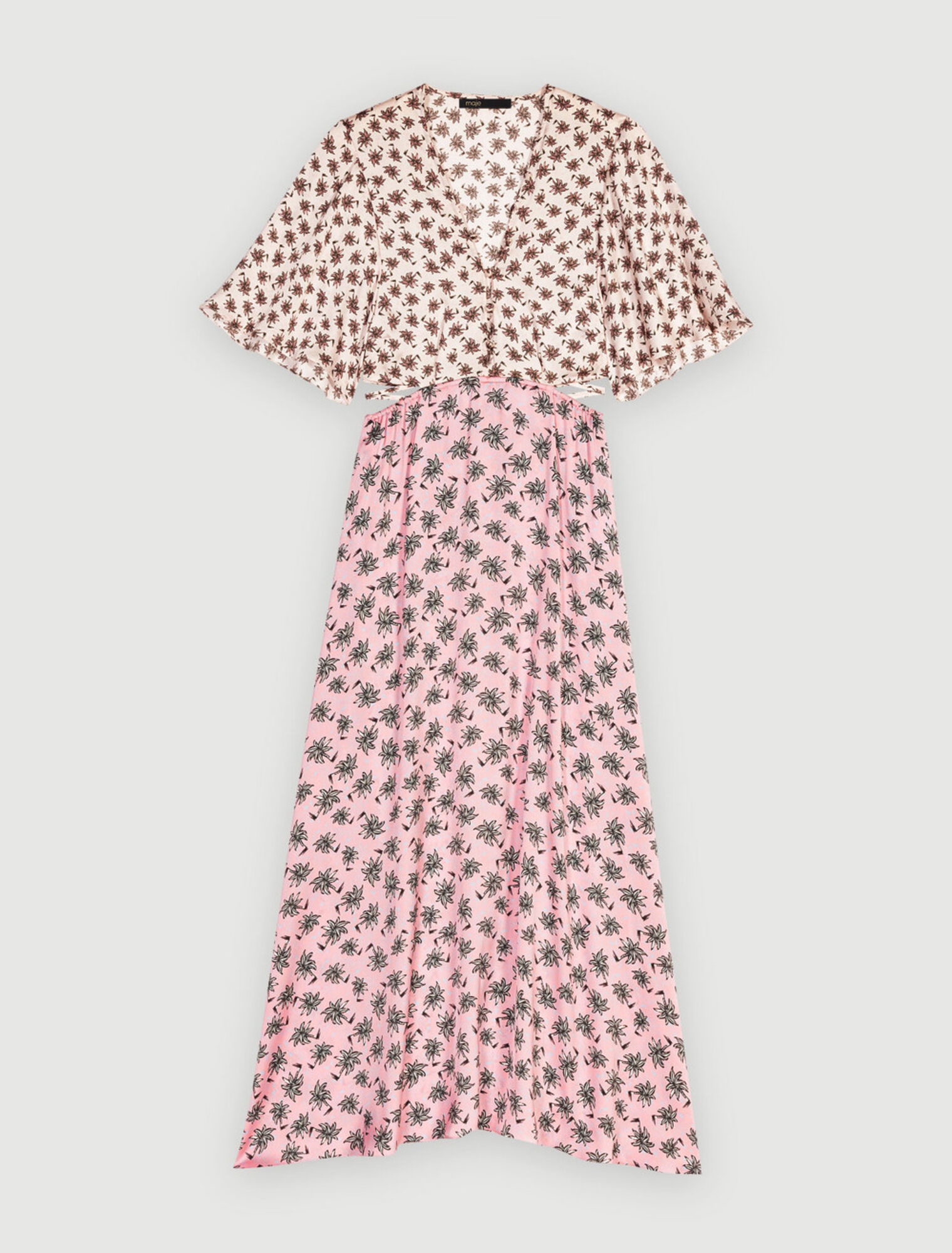 Robe longue imprimé palmiers