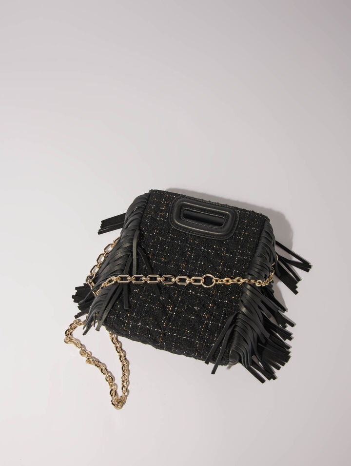 Sac M mini en tweed matelassé