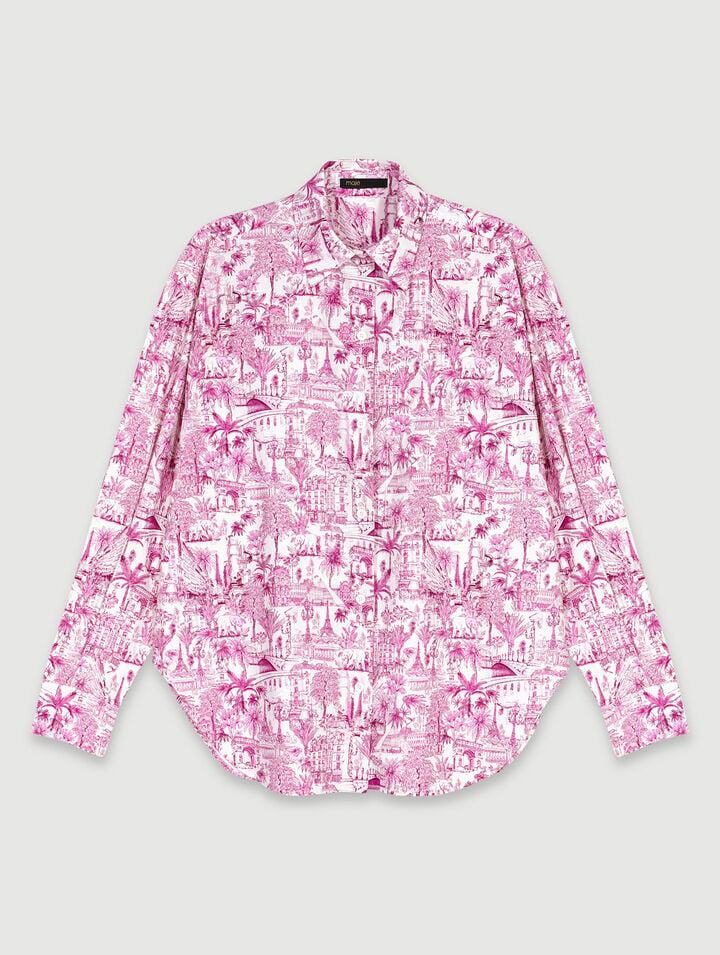 Oversize patterned shirt