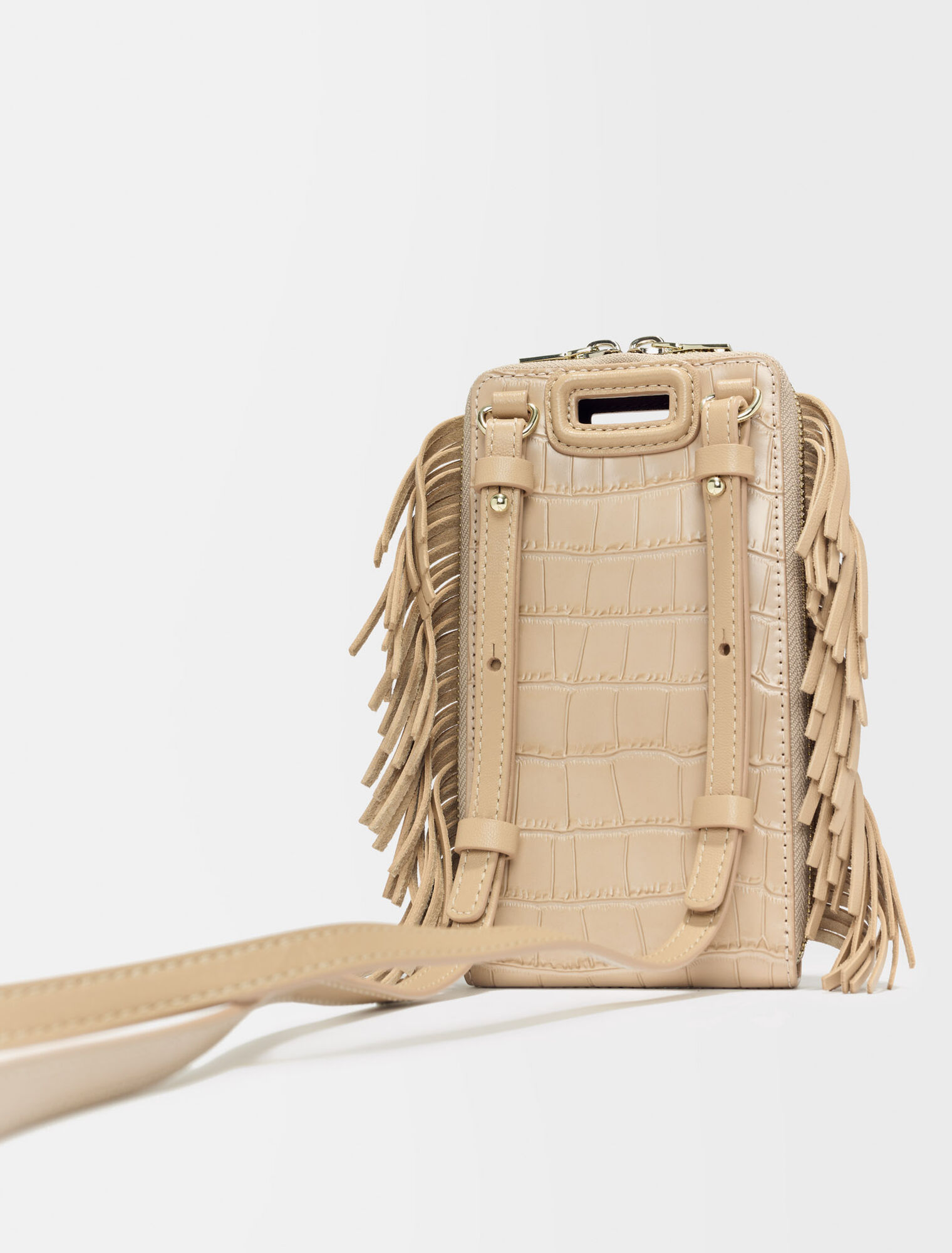 Embossed leather M phone case