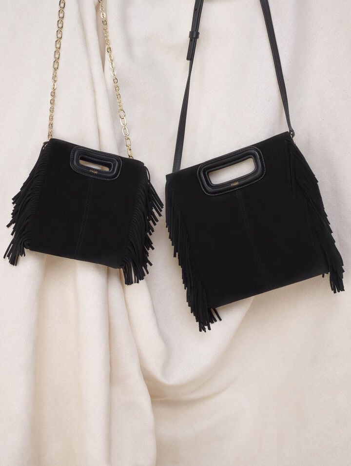 Sac M en cuir suède