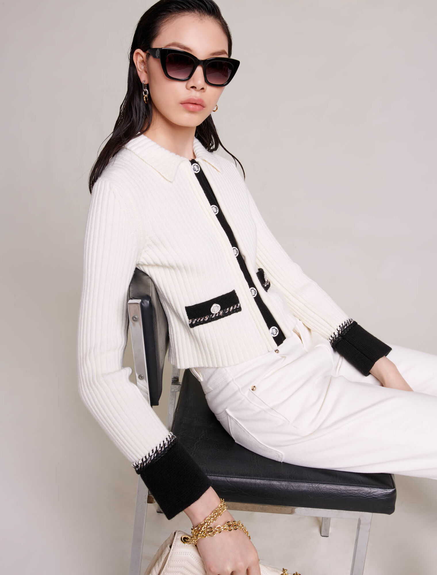 Knit cardigan