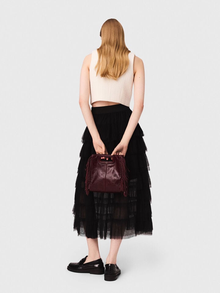 Jupe midi en tulle