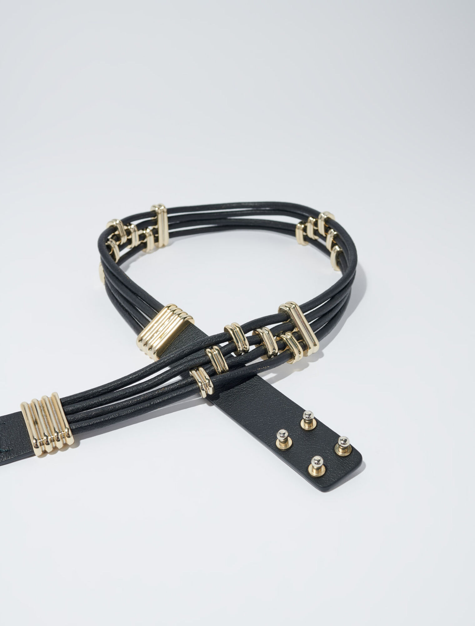 Ceinture mix métal et cuir