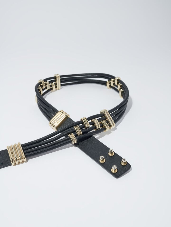 Ceinture mix métal et cuir