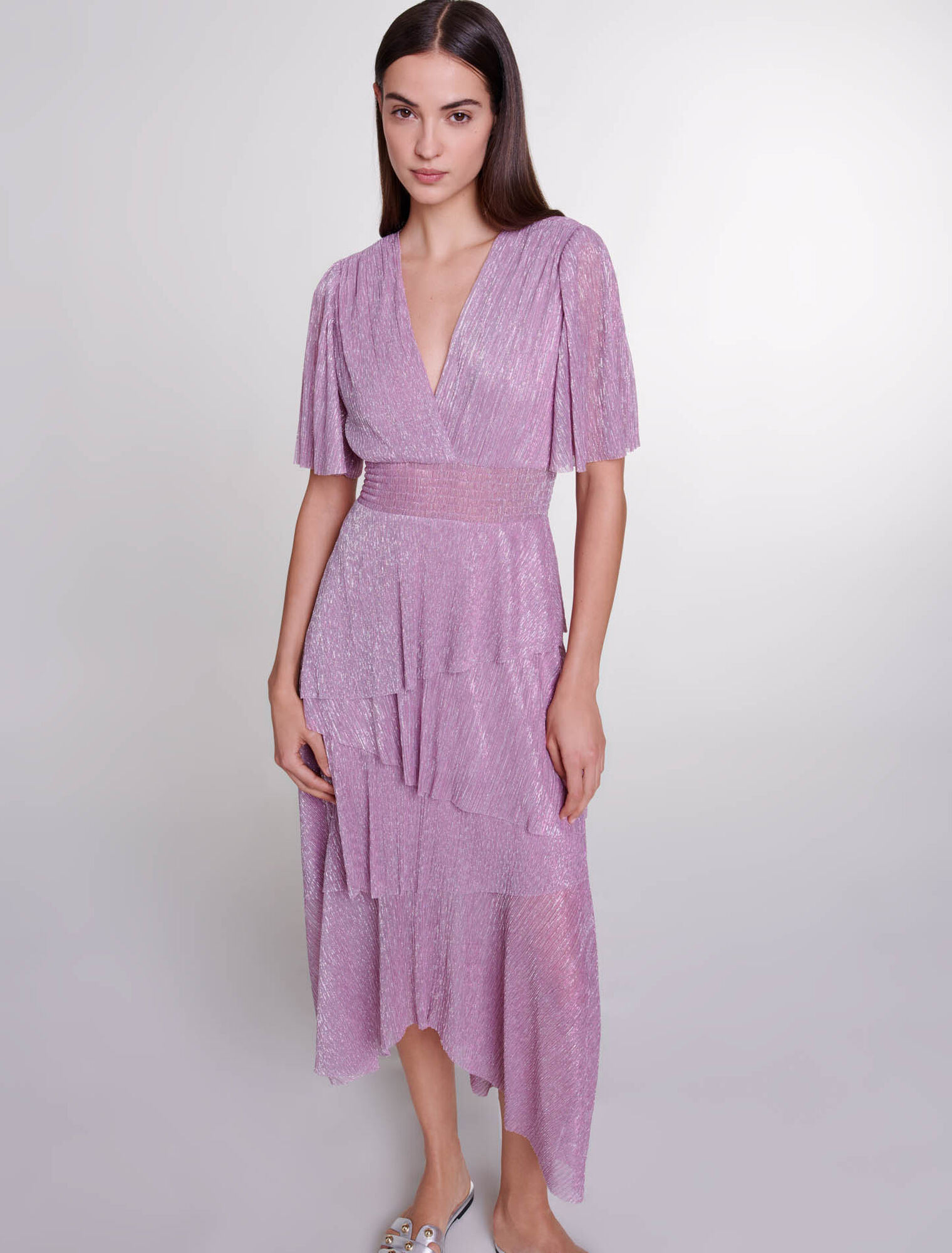 Ruffled maxi dress