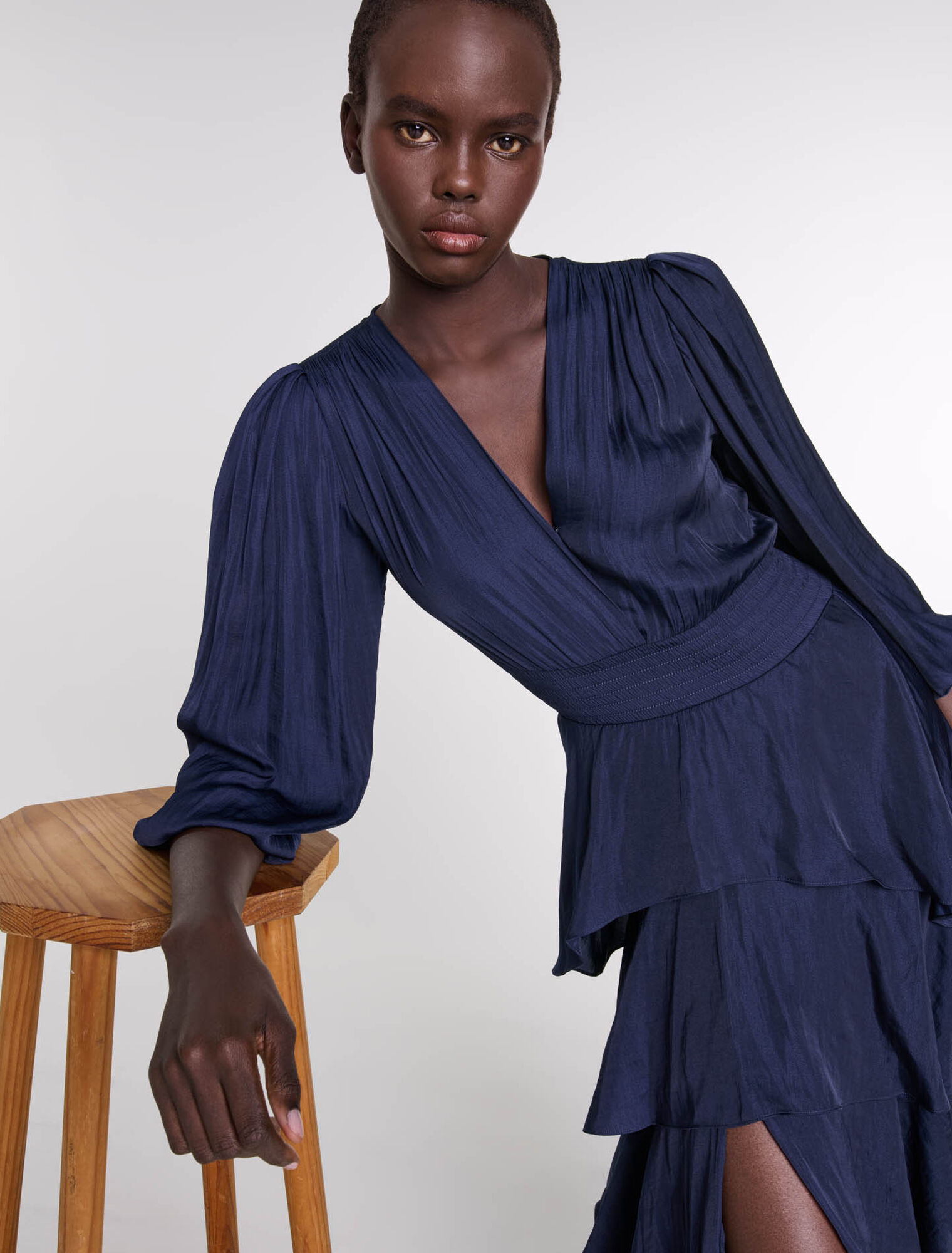 Robe courte en maille