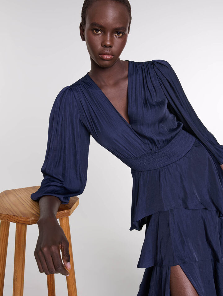 Robe courte en maille