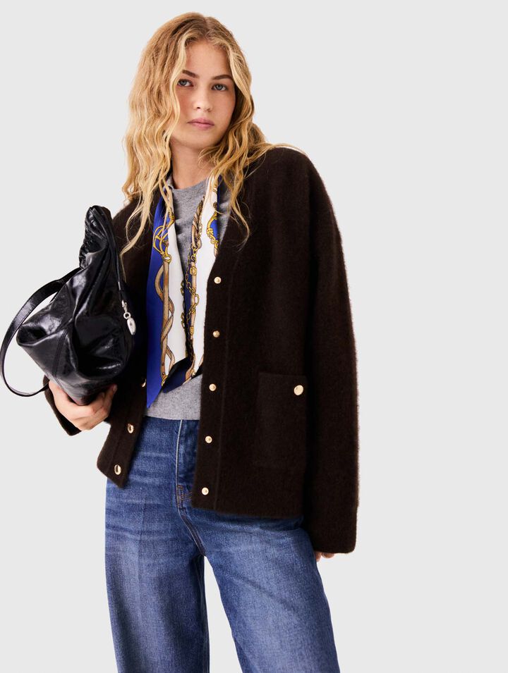 Cardigan long en yak