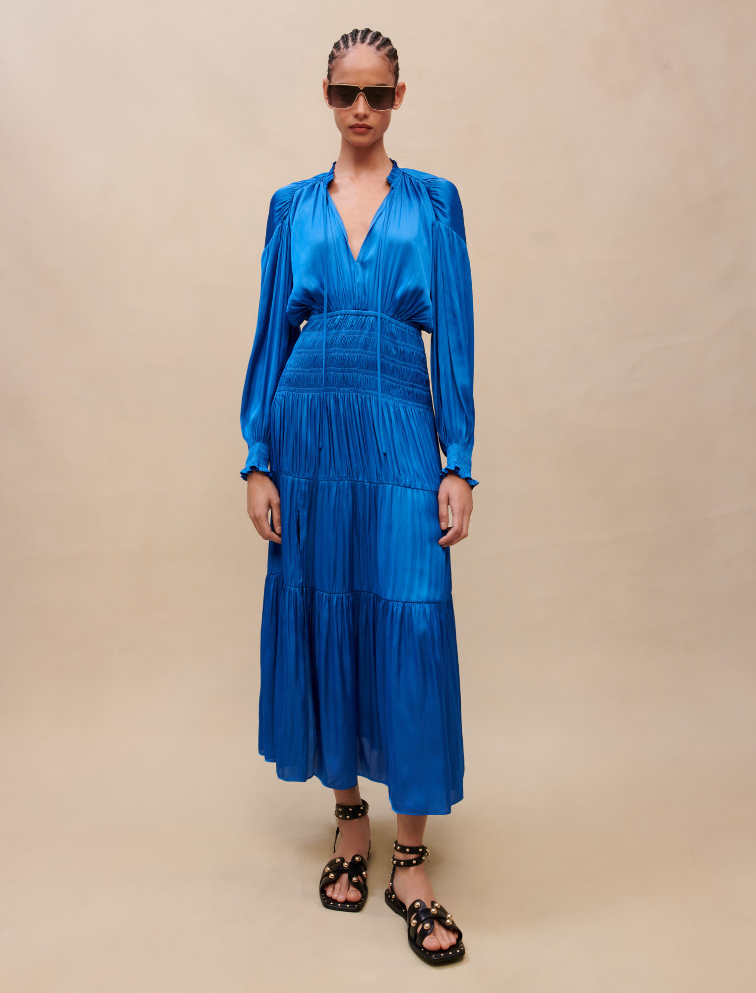 Long satiny dress