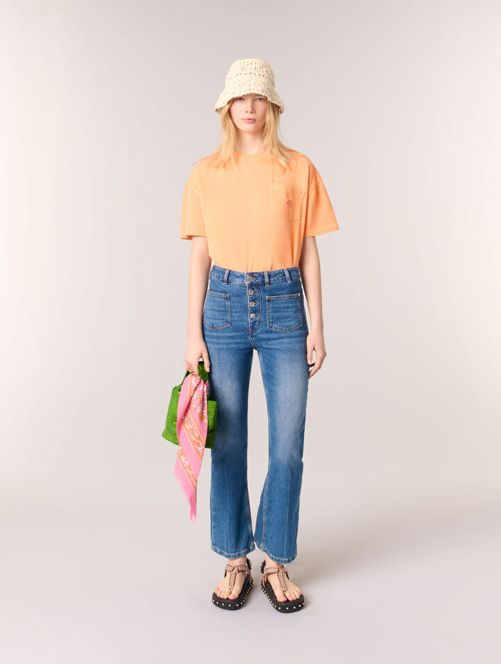 Vaqueros denim con bolsillos