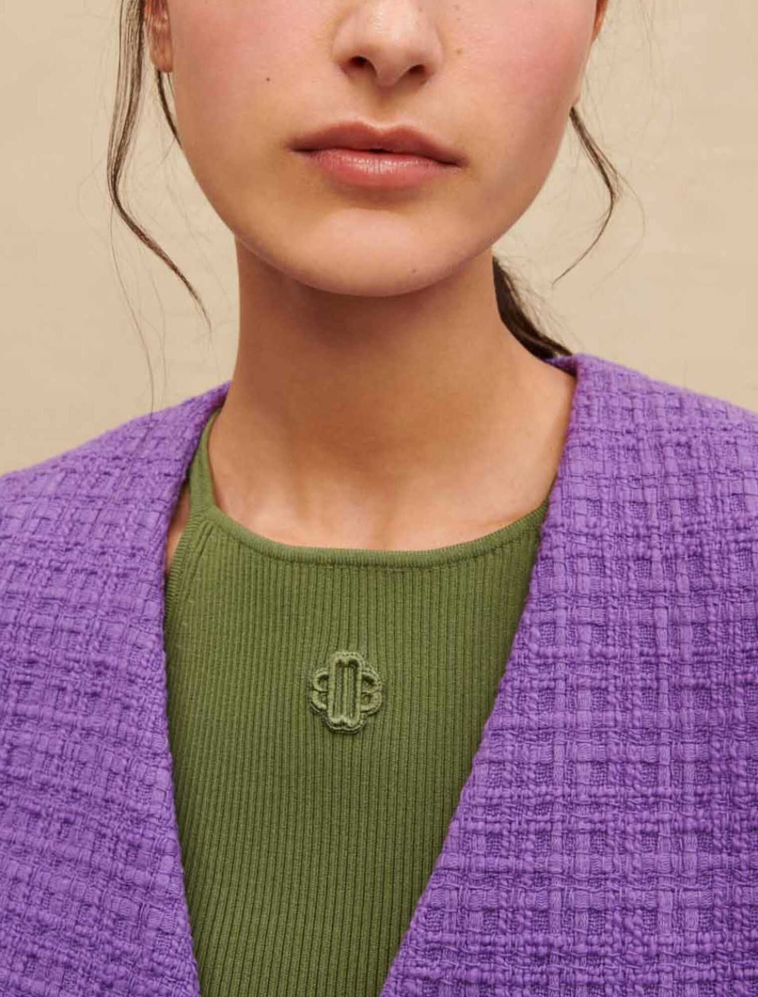 Veste courte en tweed
