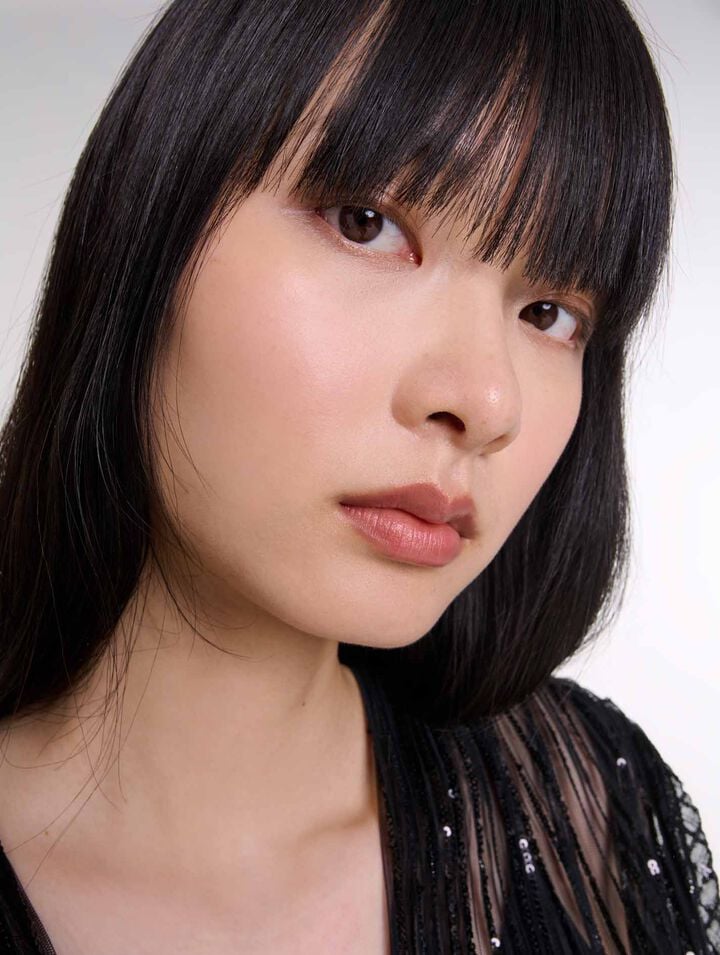 Top ceinturé à sequins