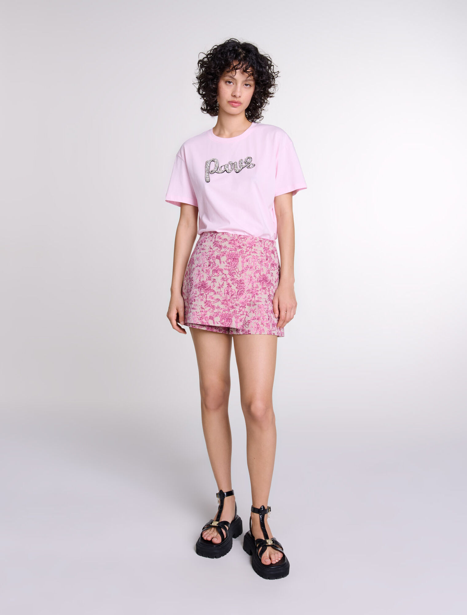 Tee-shirt Paris à strass