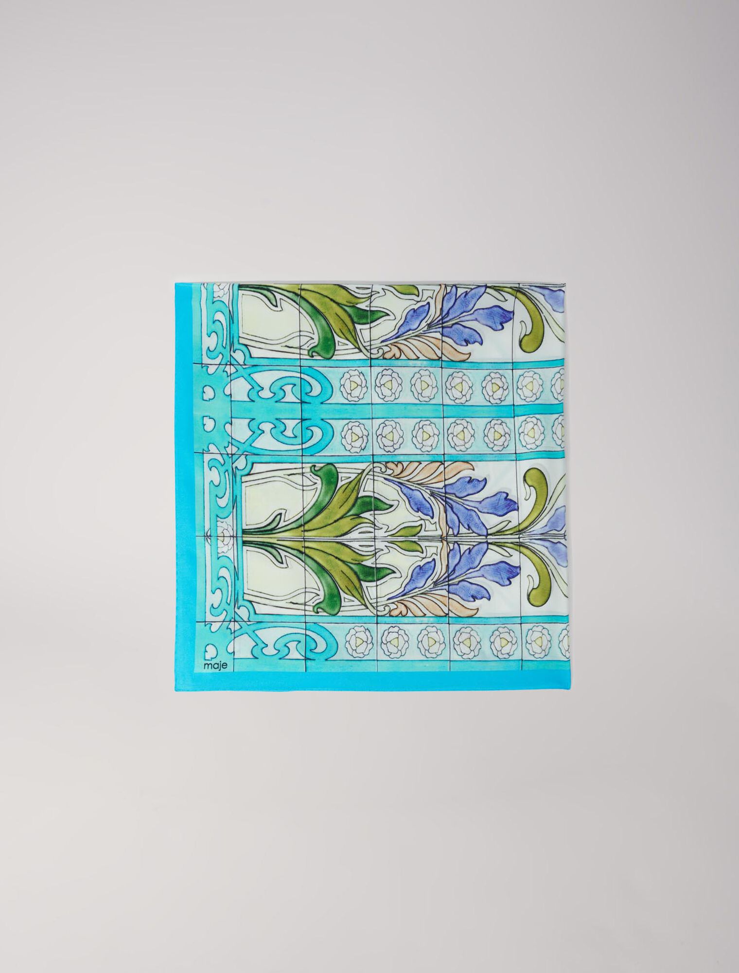 Foulard en soie imprimé Mozaïque