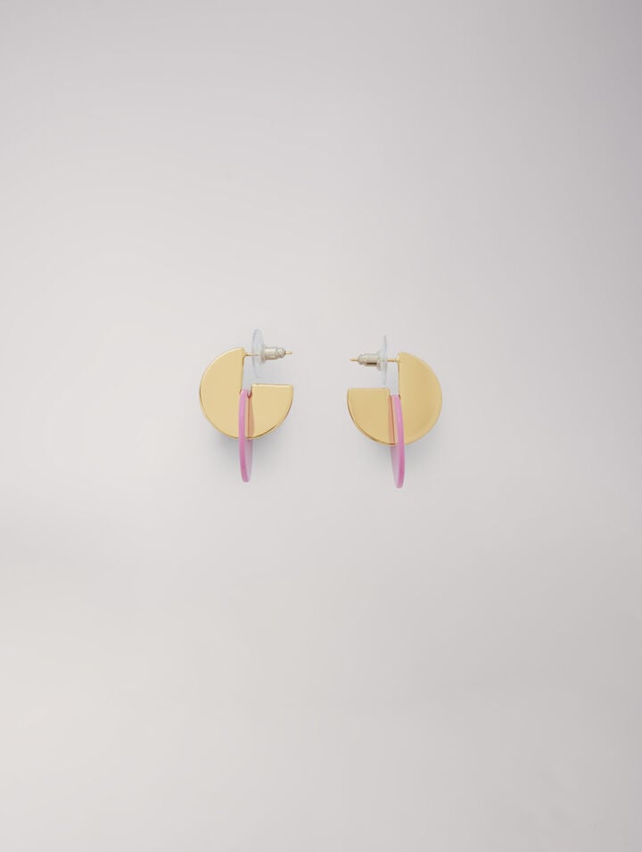 Boucles d'oreilles émaillées