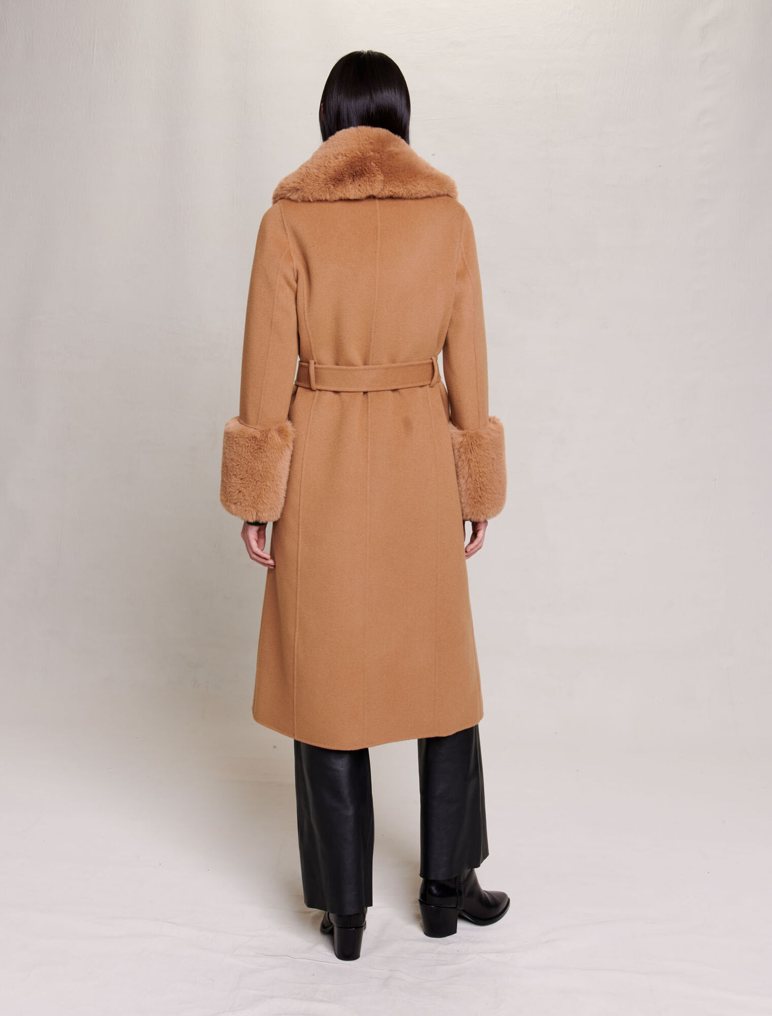 Manteau long en laine