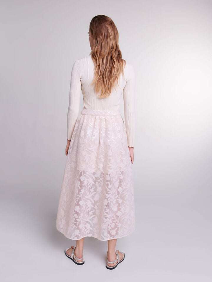 Jupe longue à sequins