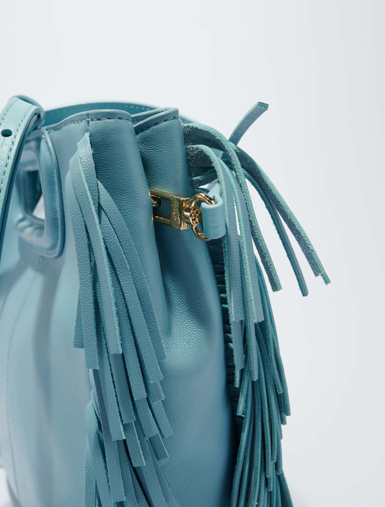 Sac M en cuir à franges