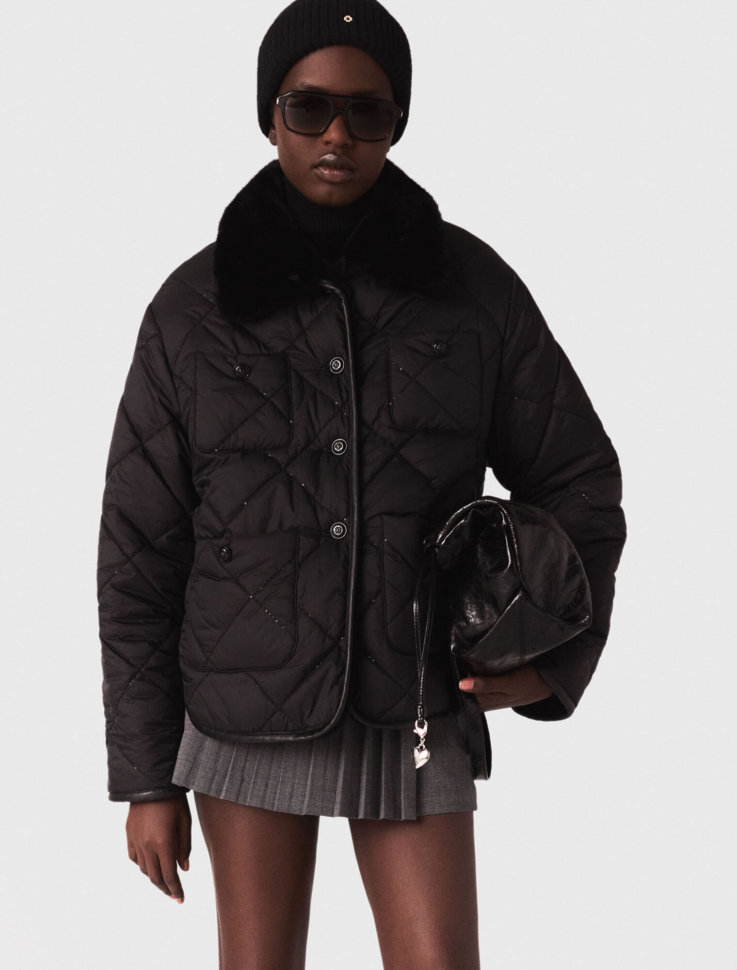 Doudoune réversible avec sequins