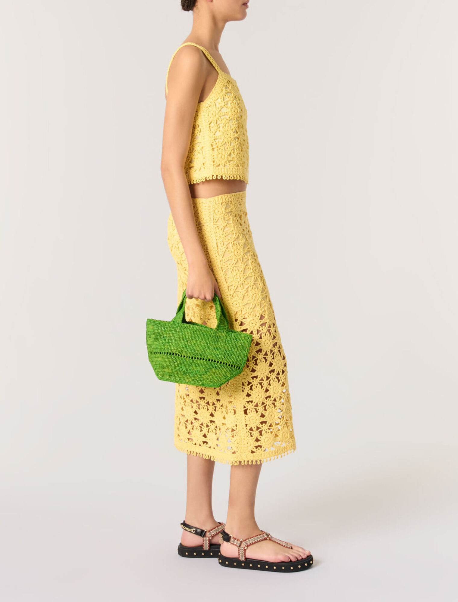 Jupe longue en crochet