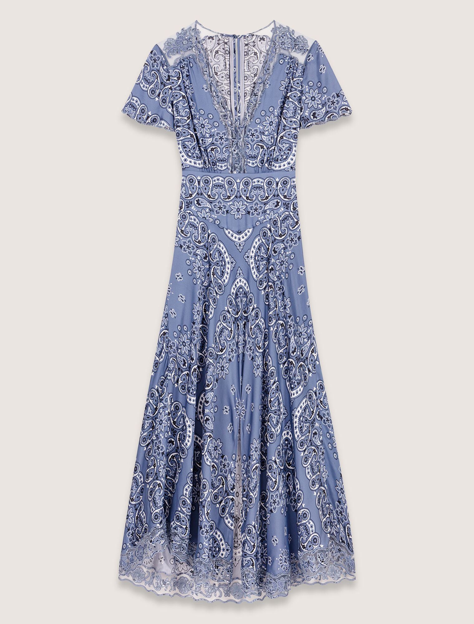 Robe longue fluide imprimée