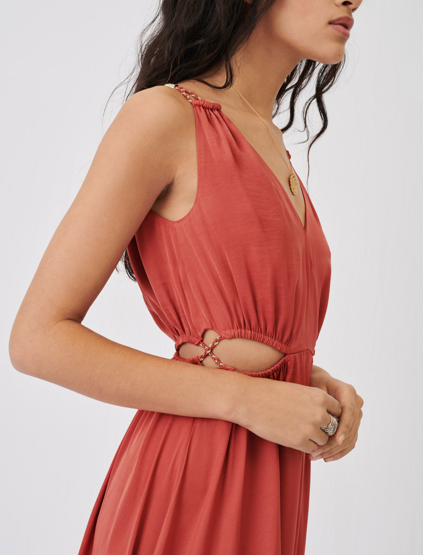 Robe terracotta maje discount
