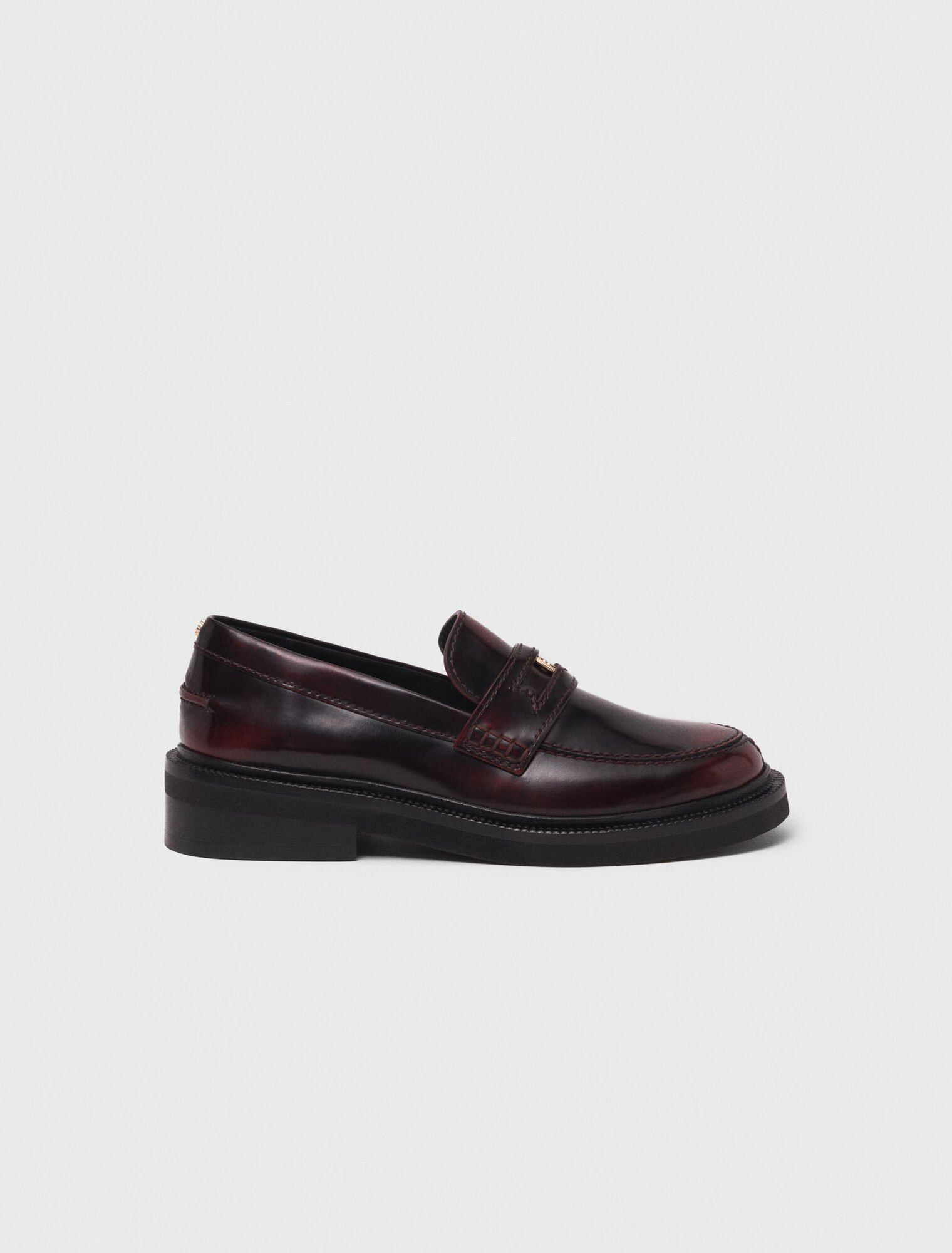 Mocassins en cuir brossé
