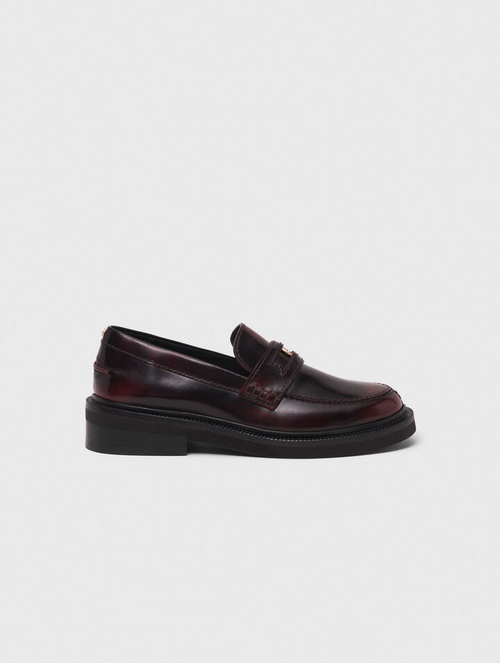 Mocassins en cuir brossé
