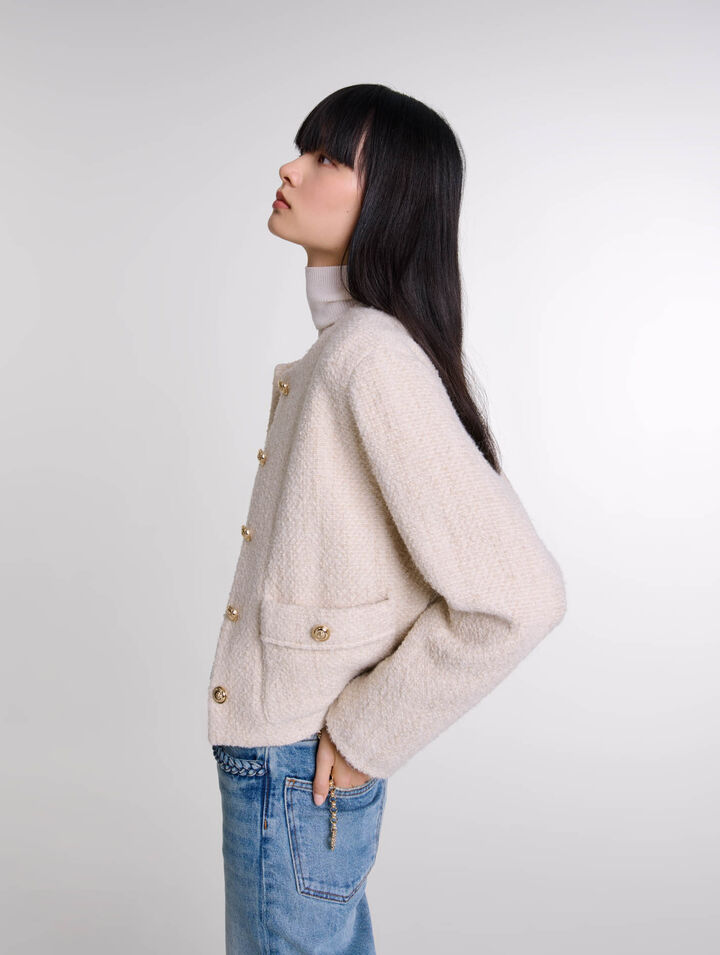 Veste courte en tweed