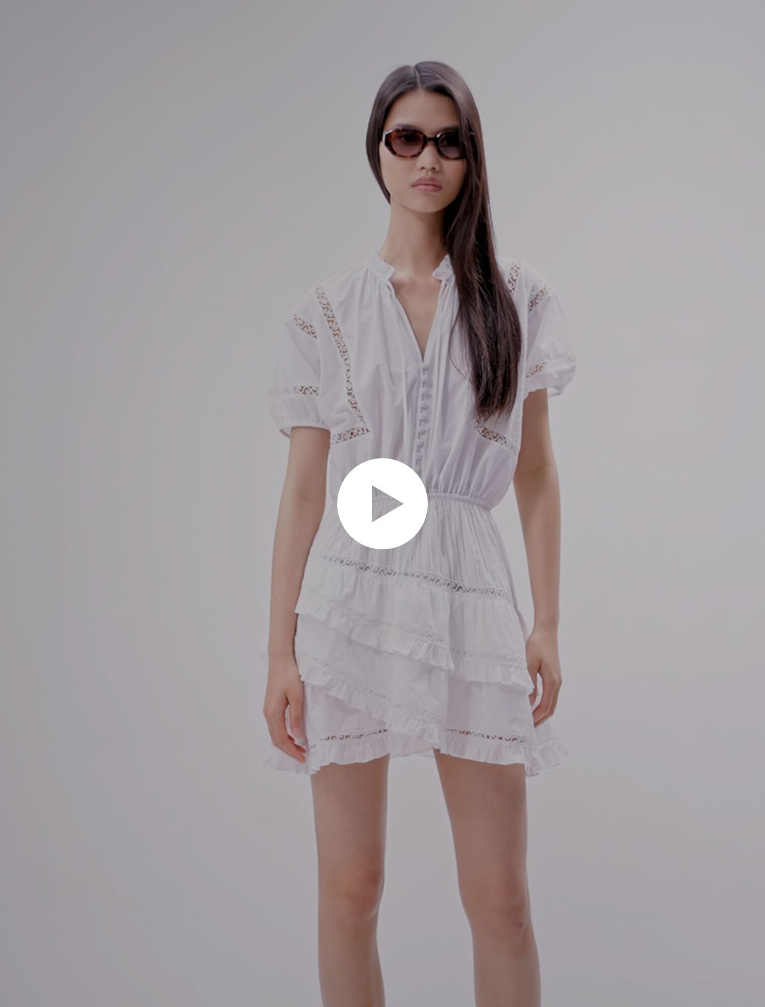 Short embroidered dress
